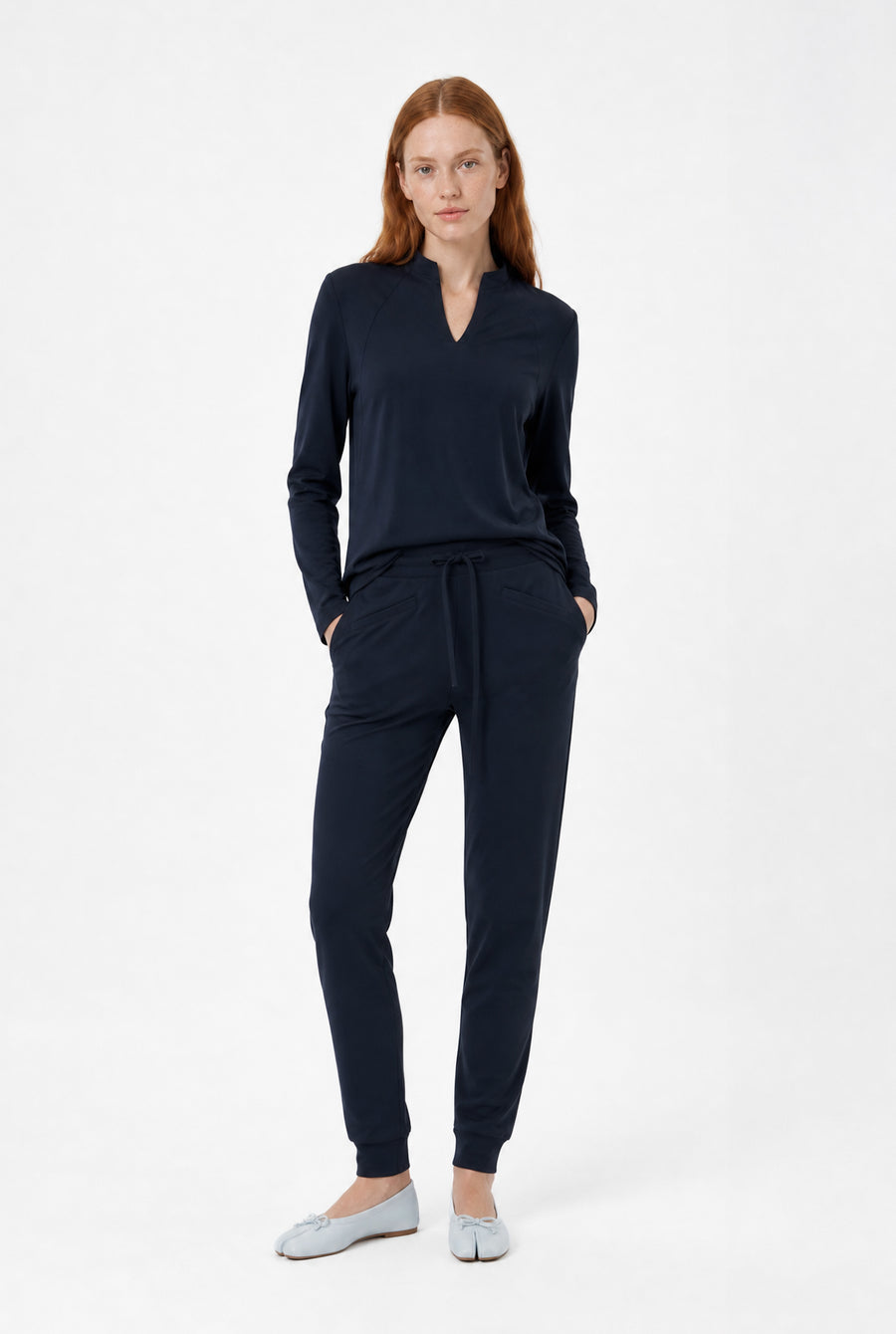 Andrea top LS technical jersey | Blue