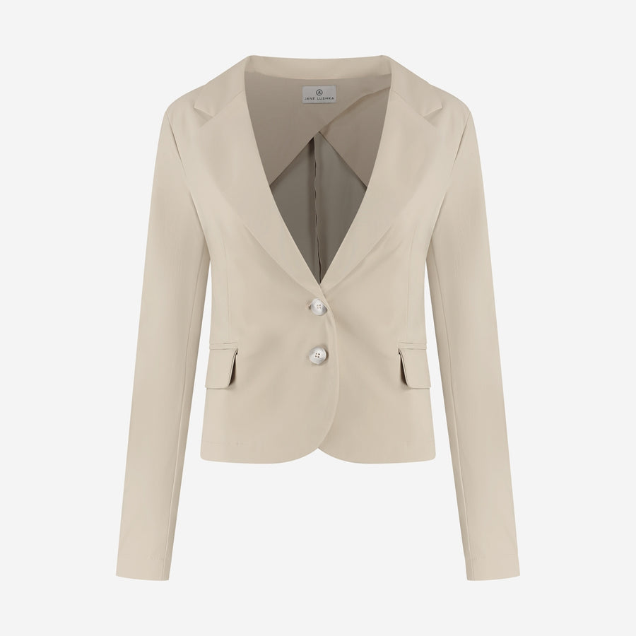 Atina Blazer Technical Jersey | Sand