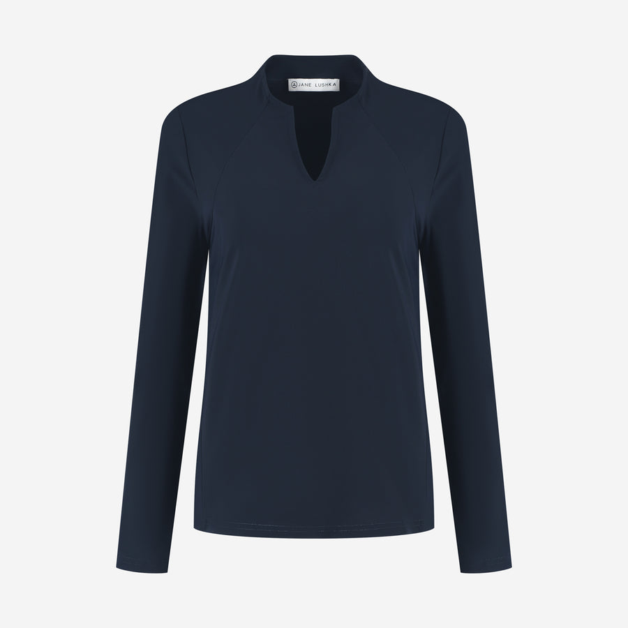 Andrea top LS technical jersey | Blue
