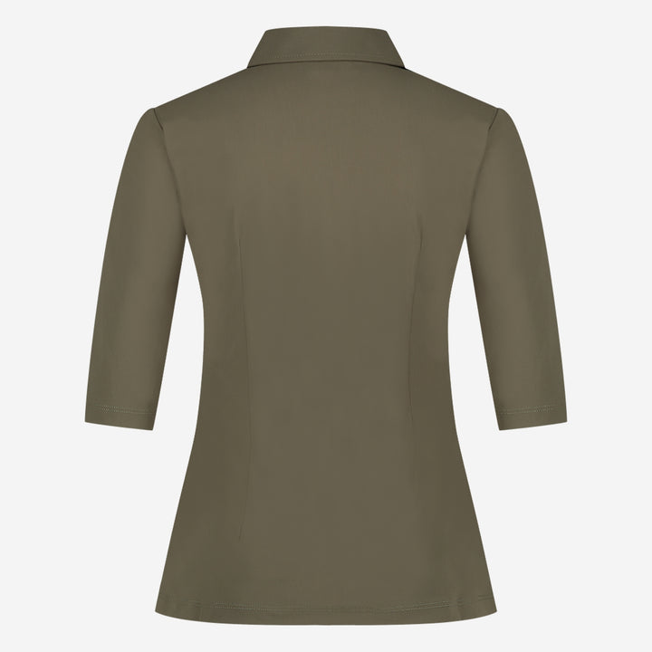 Blouse Betty Easy Wear Technical Jersey | Army