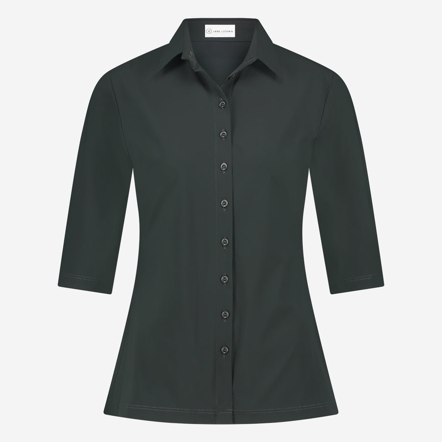 Blouse Betty Easy Wear Technical Jersey | Grigio Notte