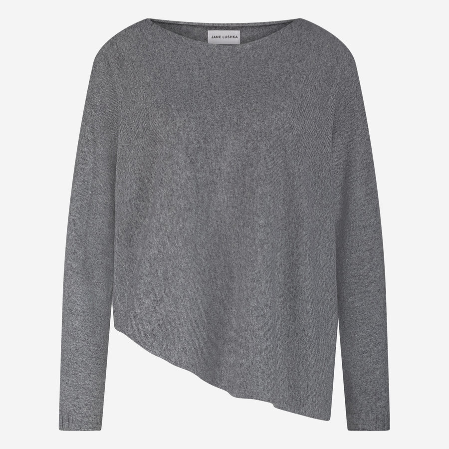 Pullover Cashmere blend 2482 | Dark Grey Melange