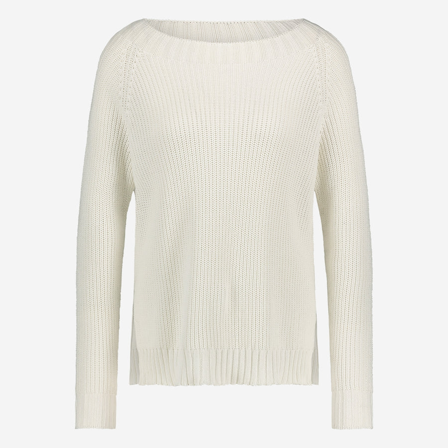 Cotton dayed pullover EU 369 | White