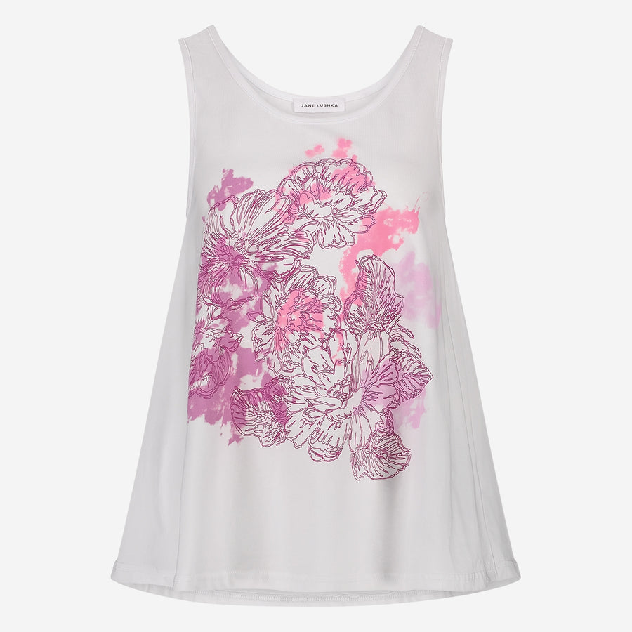 Cotton summer top T510 | White