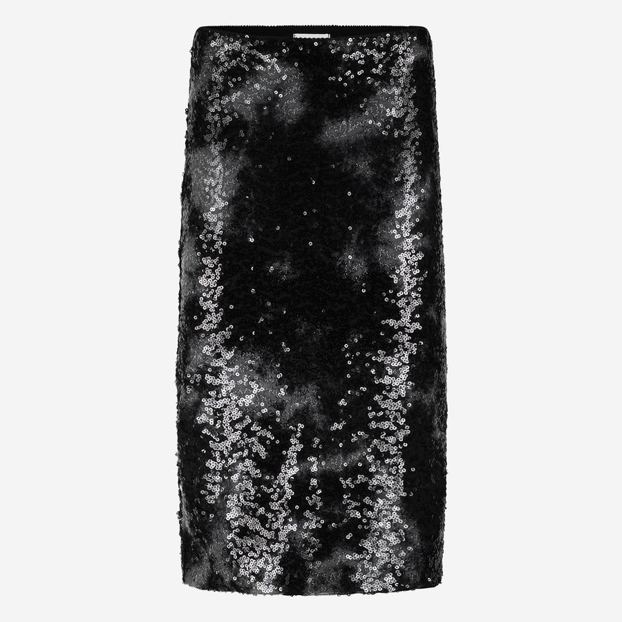 Dionisia sequins skirt | Black Silver