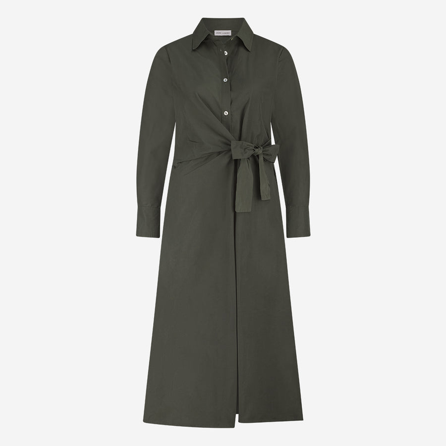 Edyta taffeta dress | Army