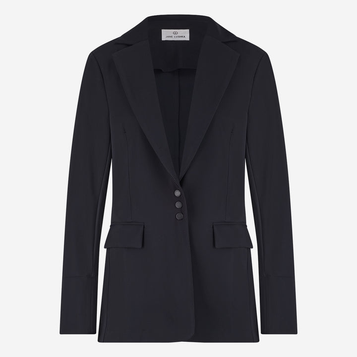 Viena blazer bonded tech jersey | Black