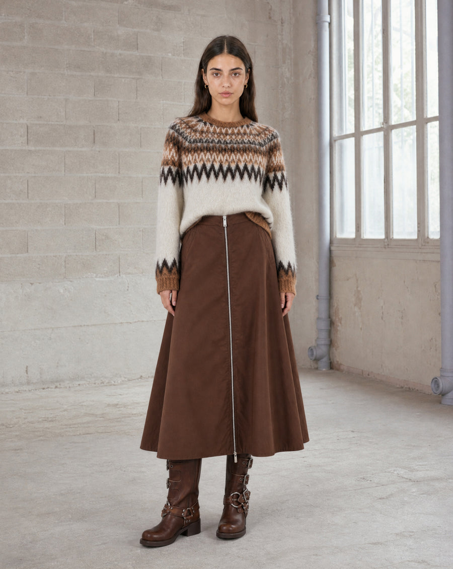 Bardolino taffeta zipper skirt | Ohra