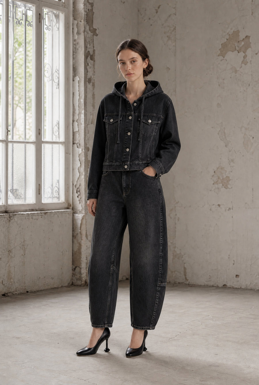 Jessie faded hood jacket