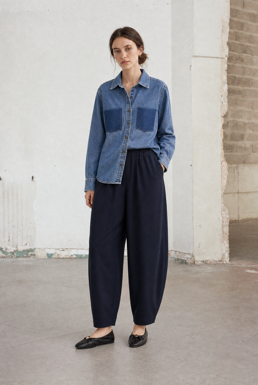 Pantaloni Benot in jersey tecnico