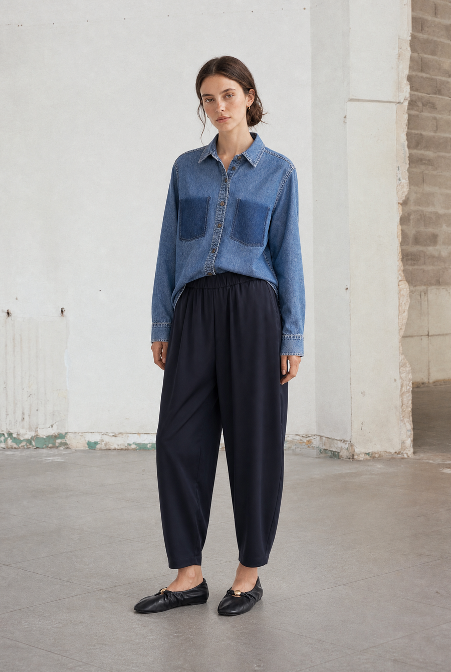 Pantaloni Benot in jersey tecnico