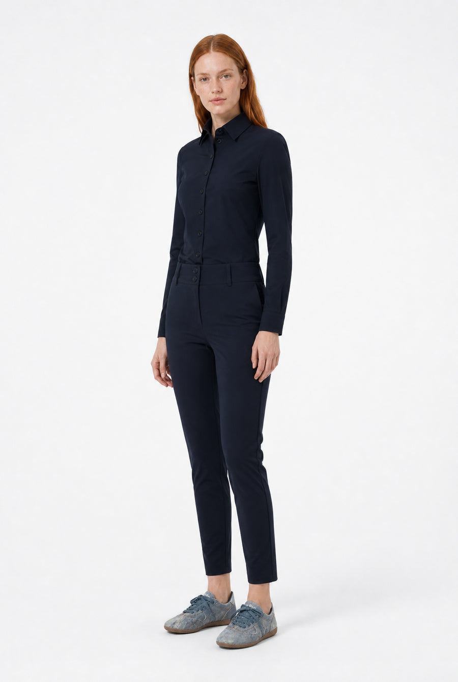 Blouse Betty Easy Wear Technical Jersey | Blue