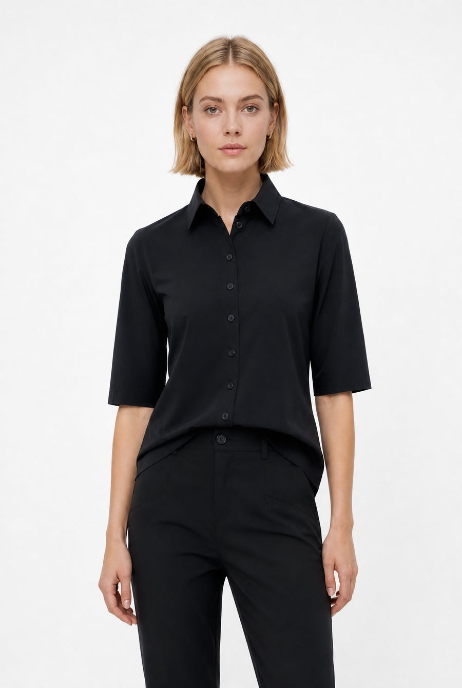 Blouse Betty Easy Wear Technical Jersey | Black