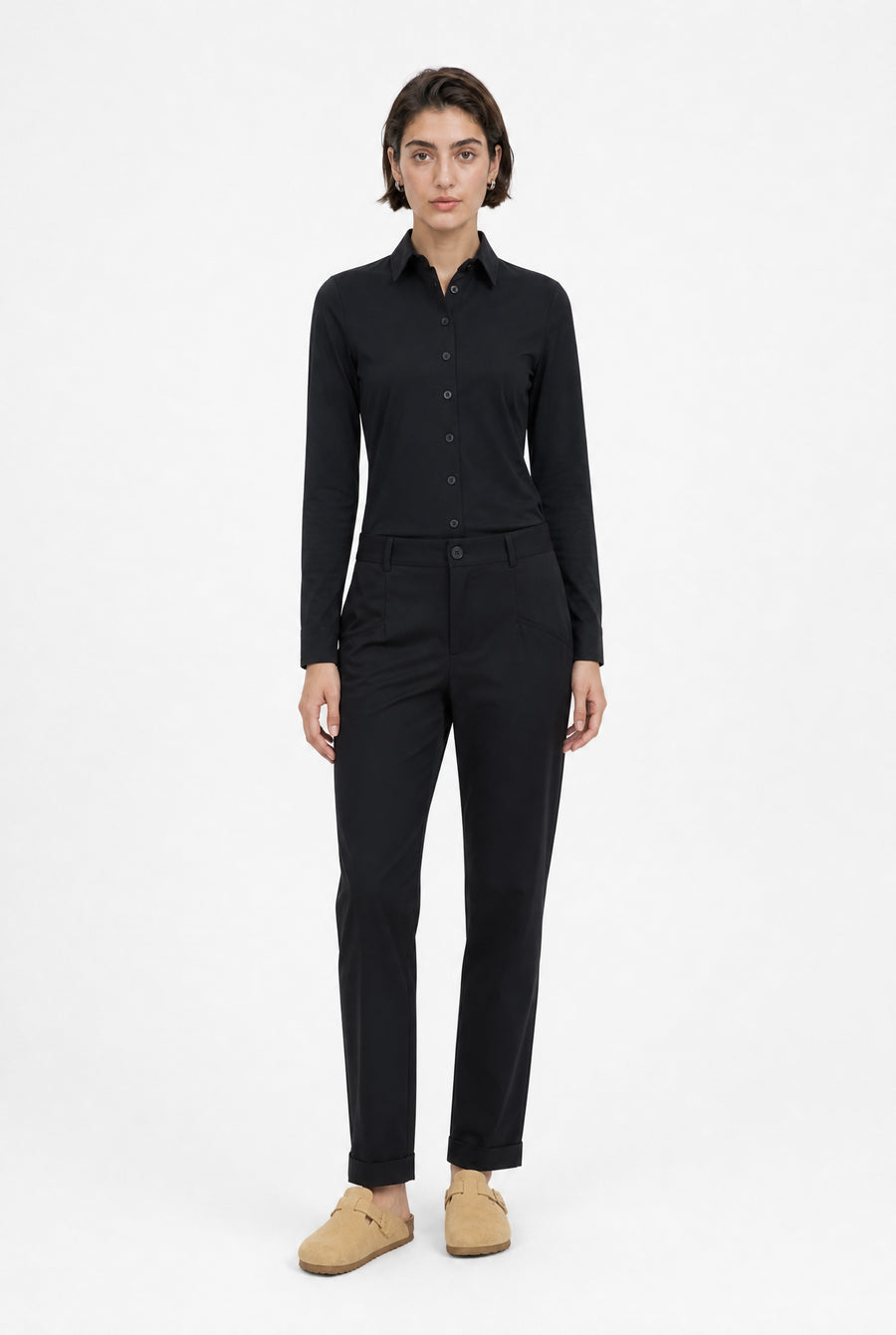 Blouse Betty Easy Wear Technical Jersey | Black