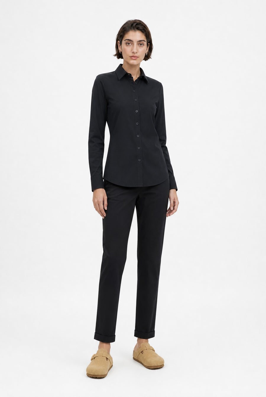 Blouse Betty Easy Wear Technical Jersey | Black