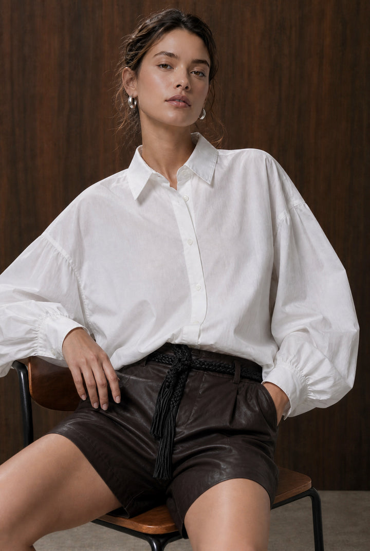 Adelina cotton oversized blouse