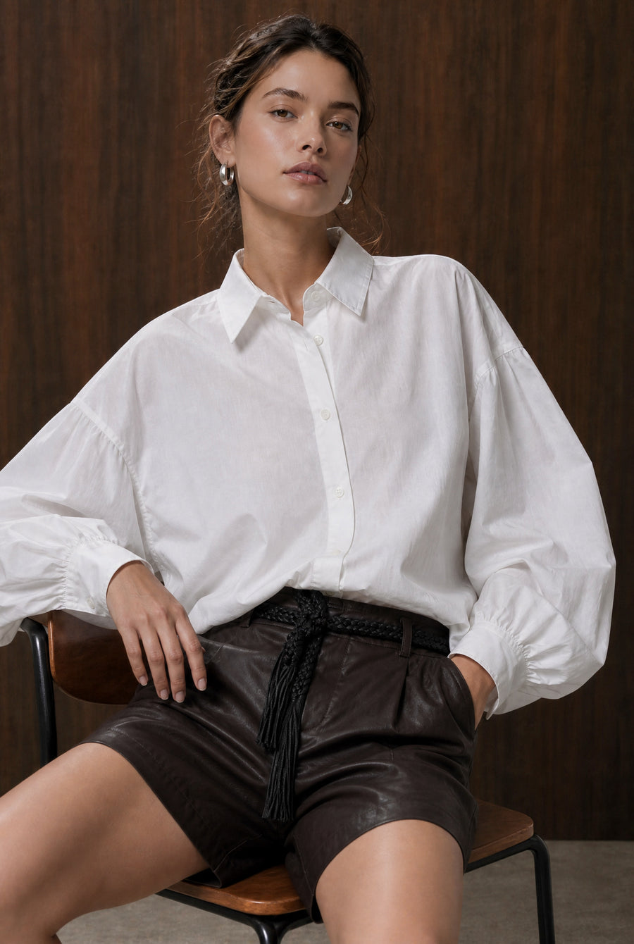 Adelina cotton oversized blouse