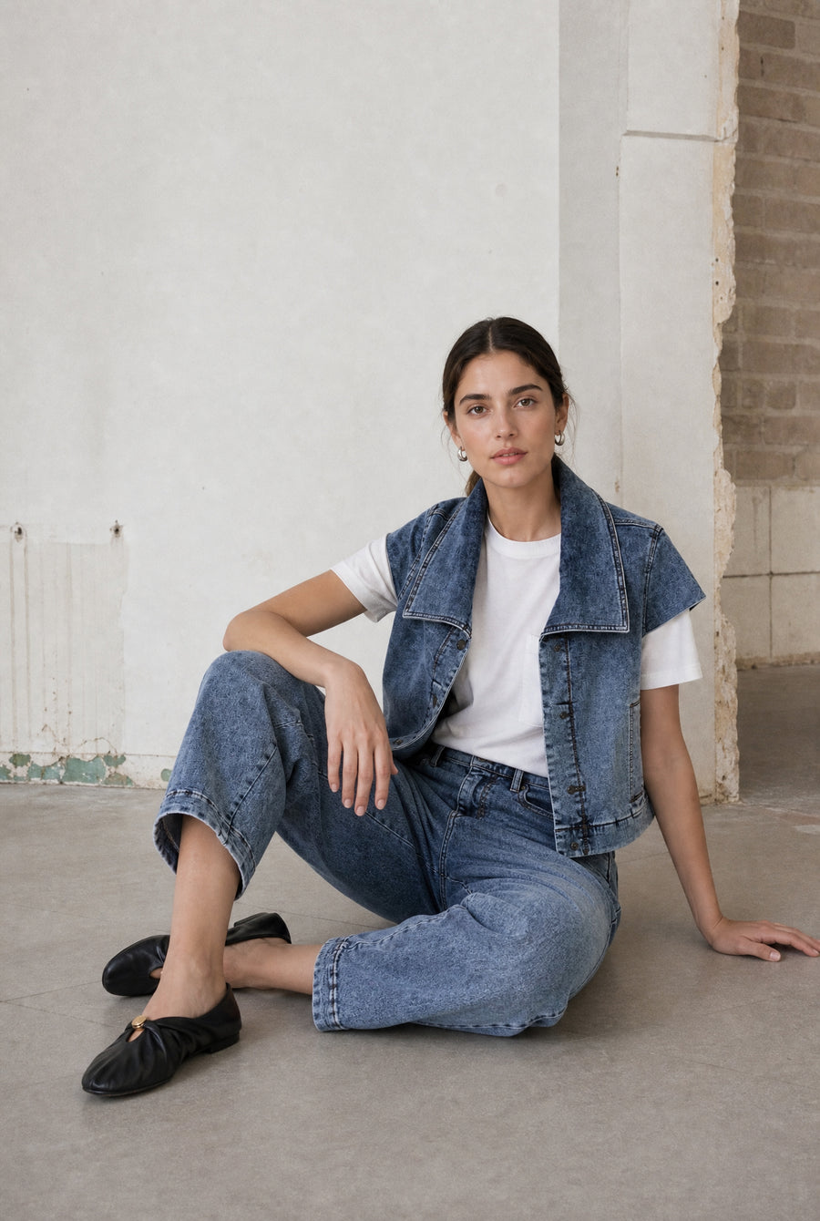 Boom denim vintage vest