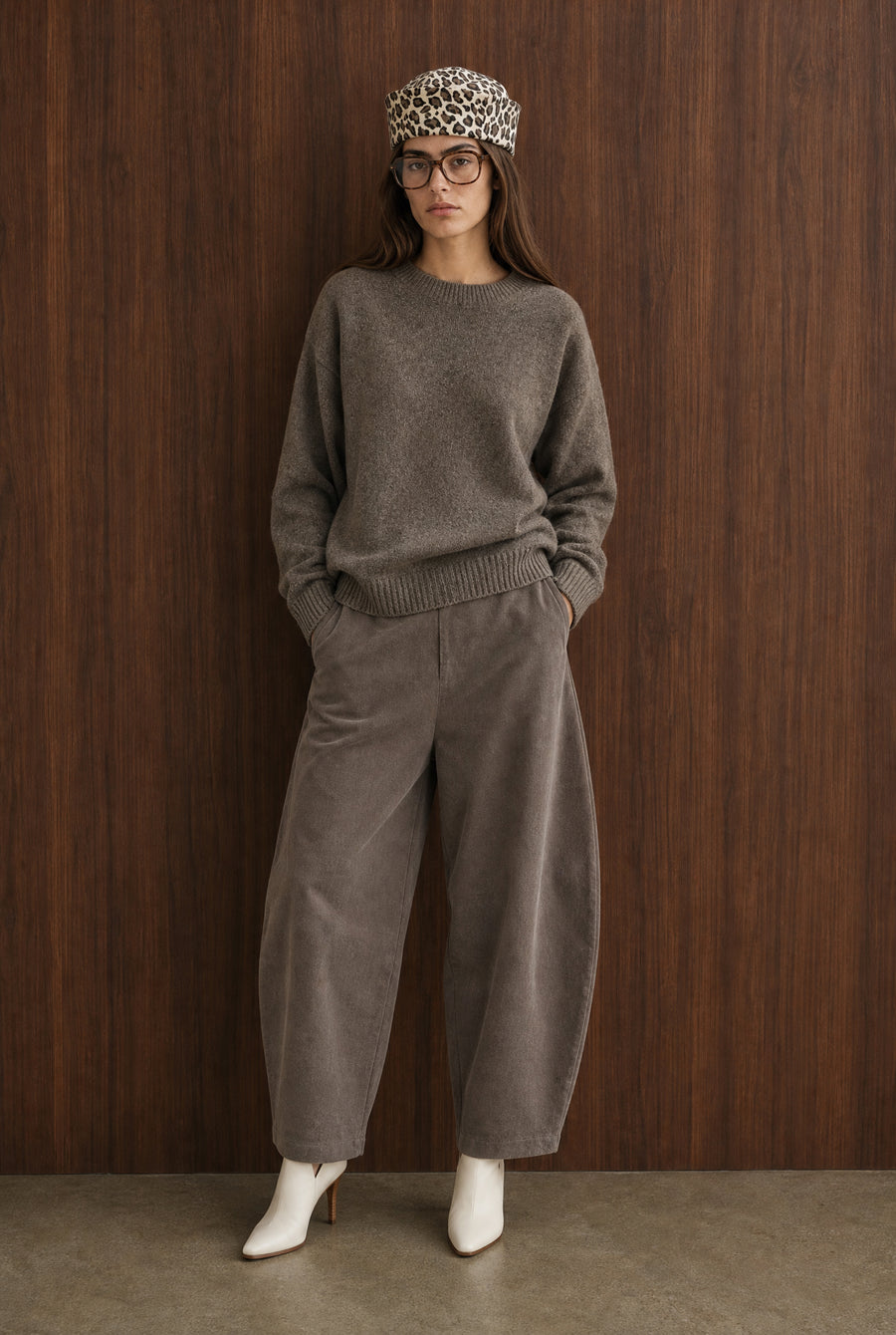 Velvety wool blend pullover