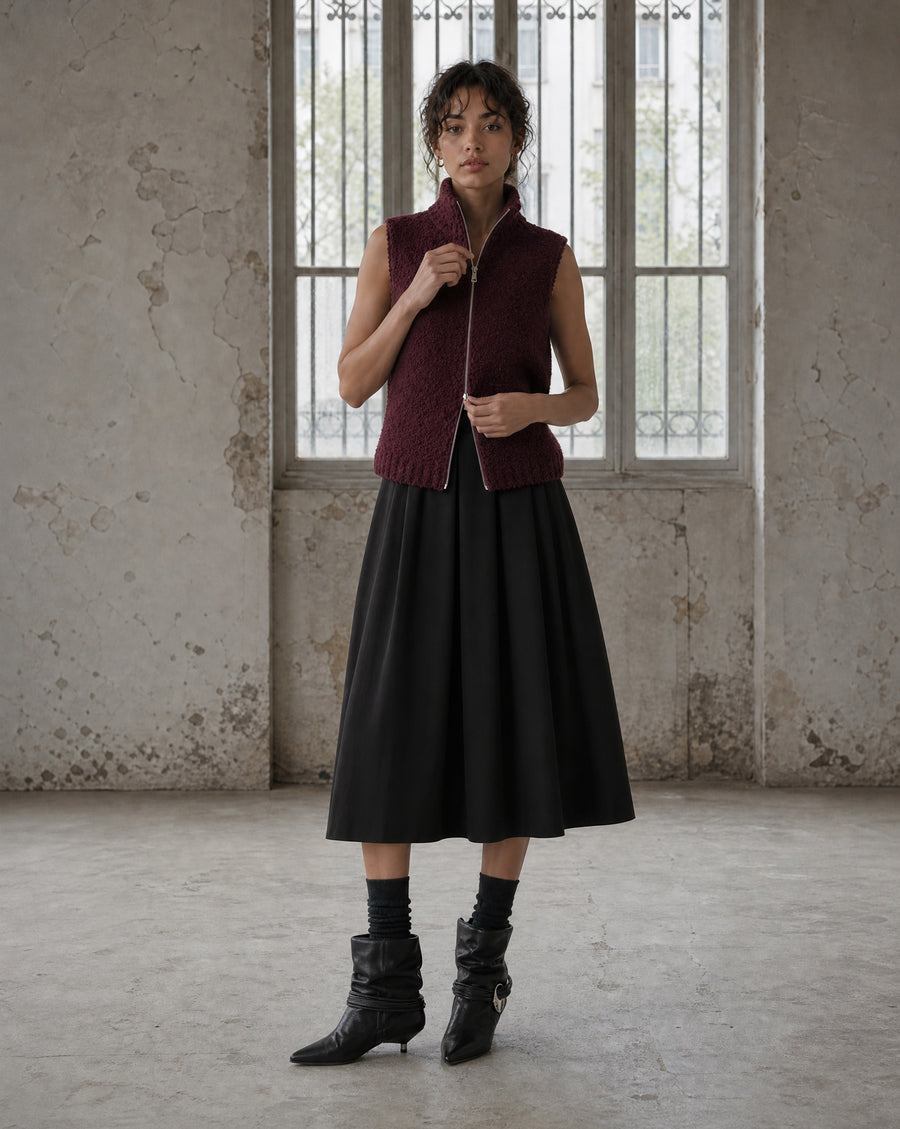 Raika skirt technical jersey | Black