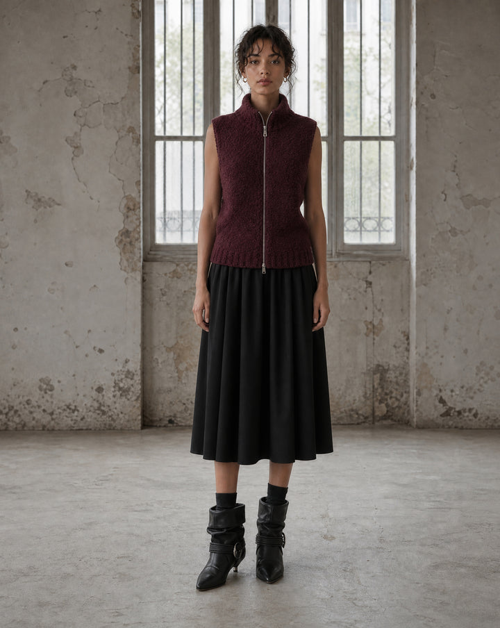 Raika skirt technical jersey | Black