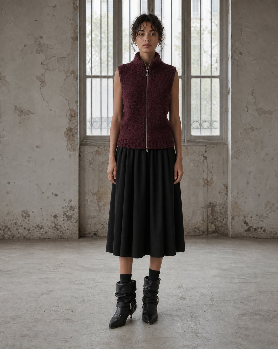 Raika skirt technical jersey | Black
