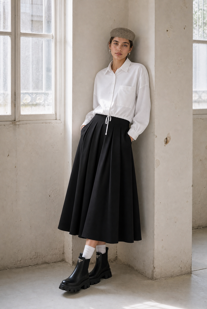 Camicia Carmen in jersey tecnico