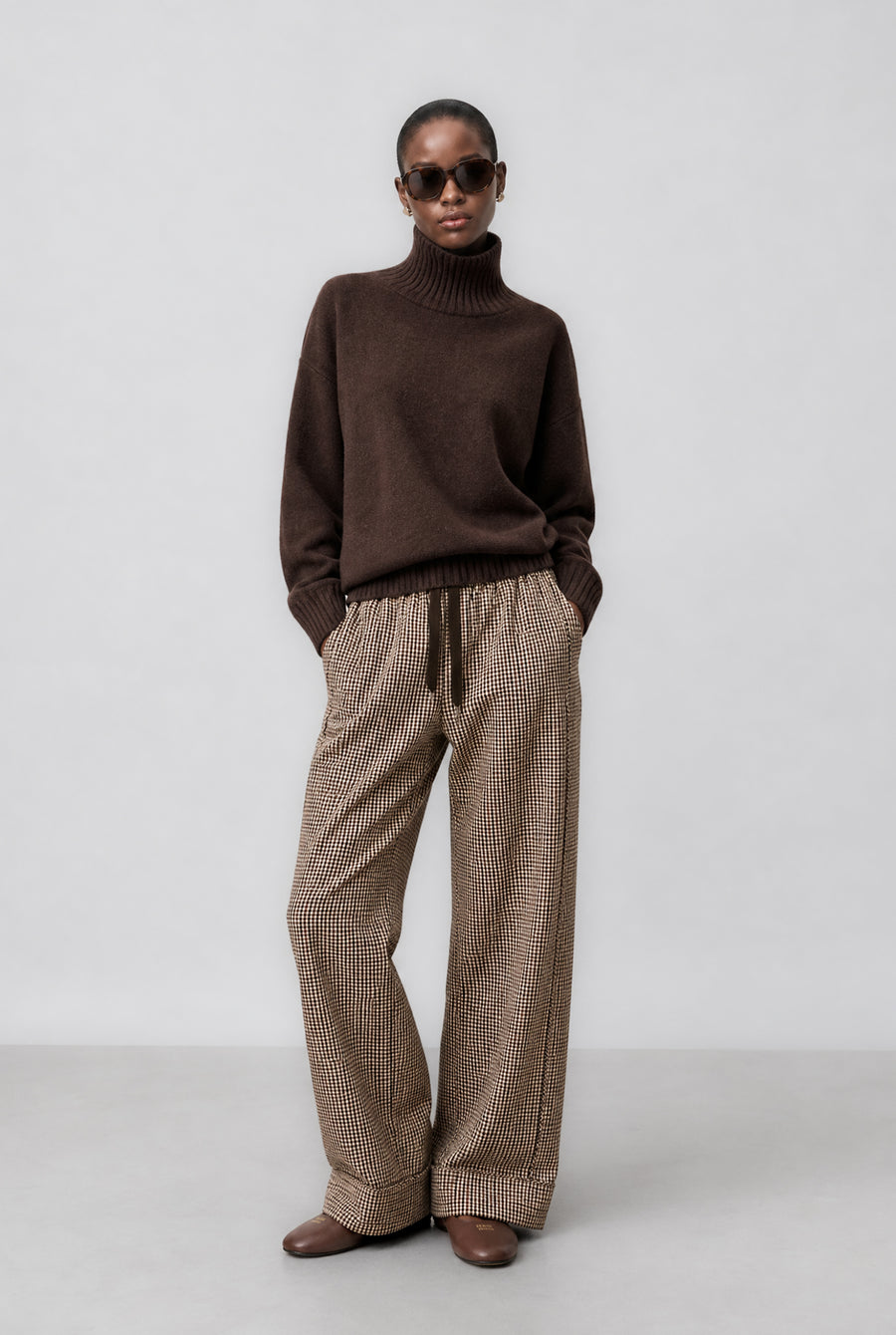 Cashmir wool polo pullover W1165