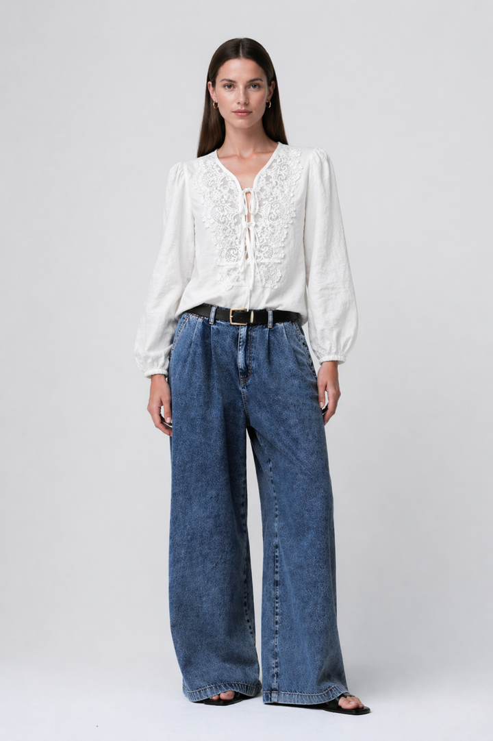 Bony viscose lace blouse