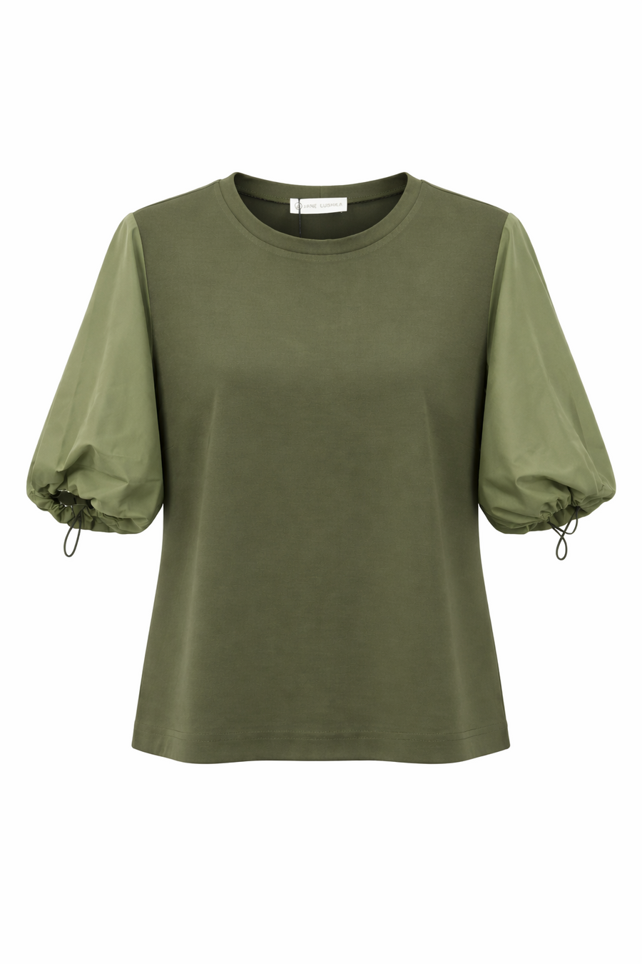Pamela jersey/taffeta mix blouse