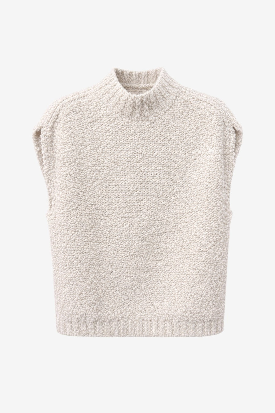 Coarse Boucle vest | Off White