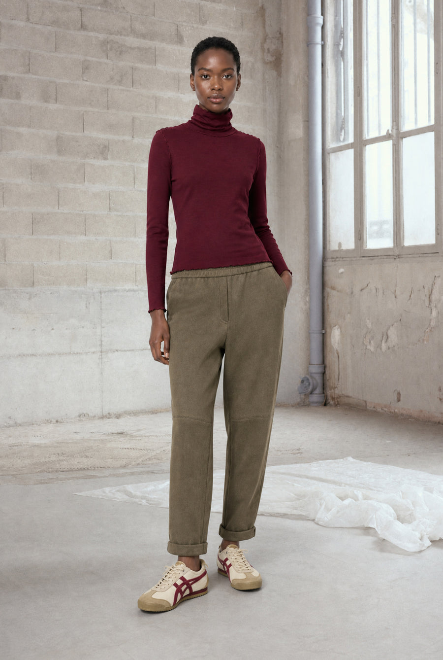 Janice viscose top | Bordeaux