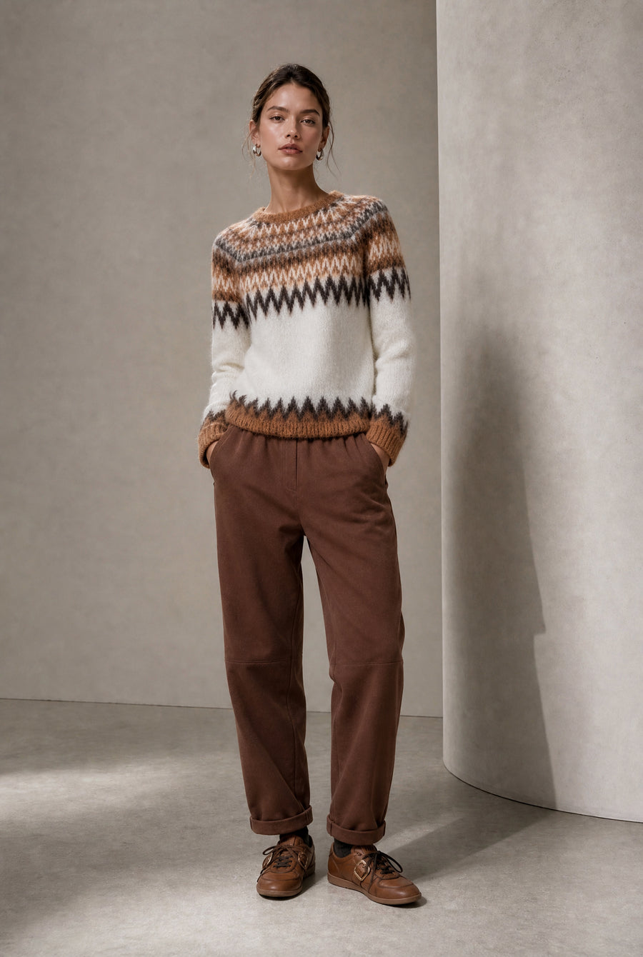 Danny skuba velvet pants | Brown