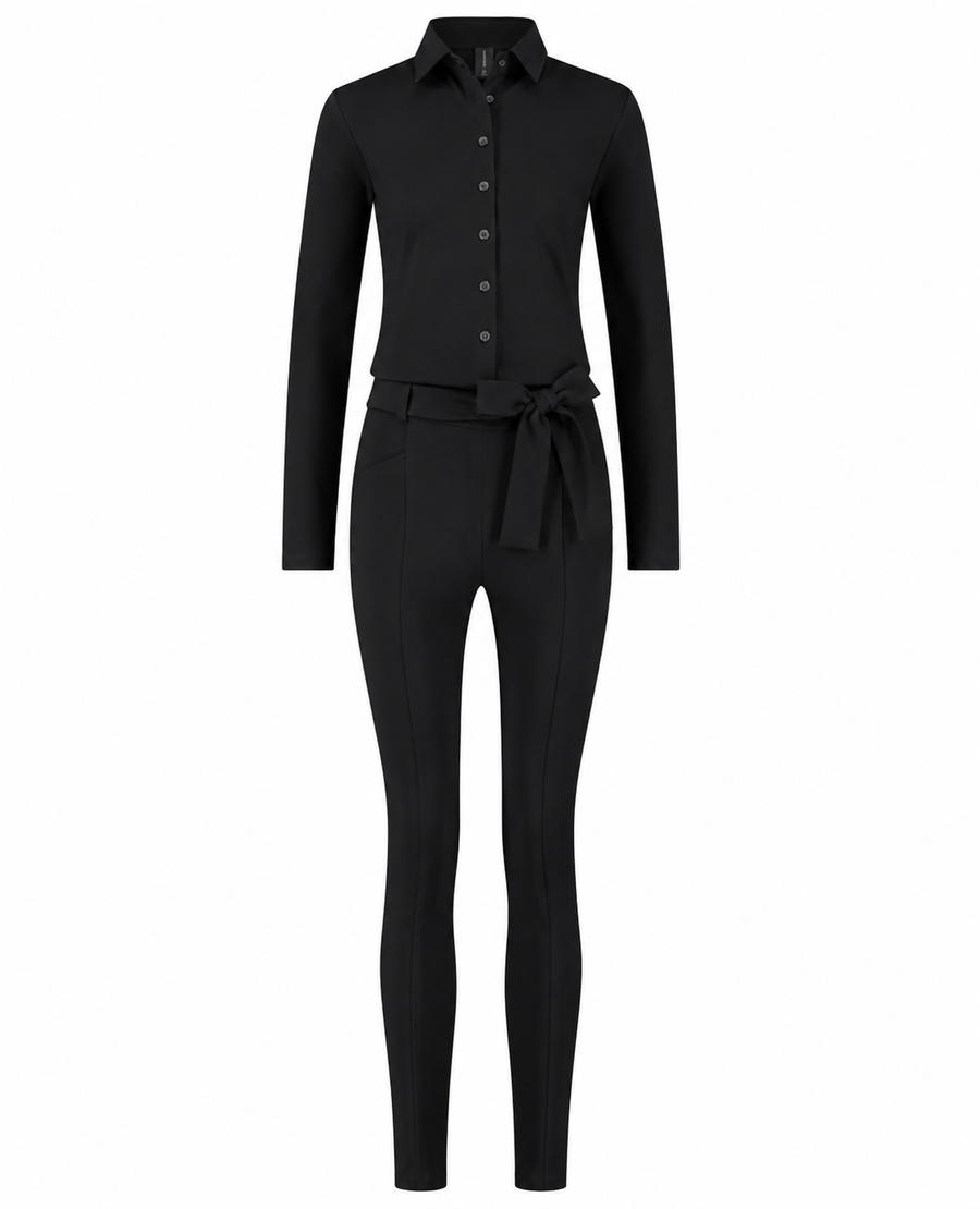 Jumpsuit Diana Easy Wear Technical Jersey | Black