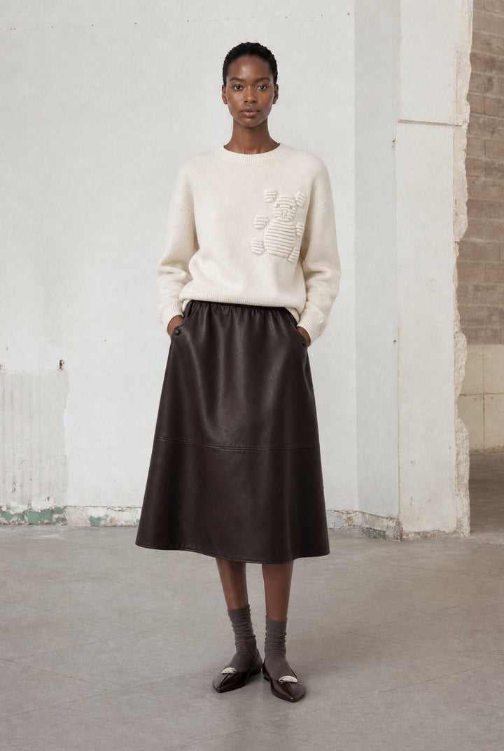 Viscose blend bear pullover 3040