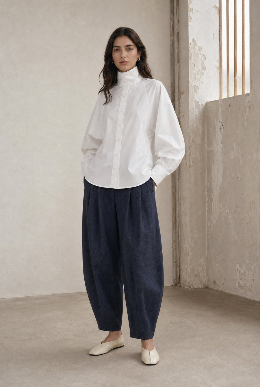 Elodie viscose blend barel pants