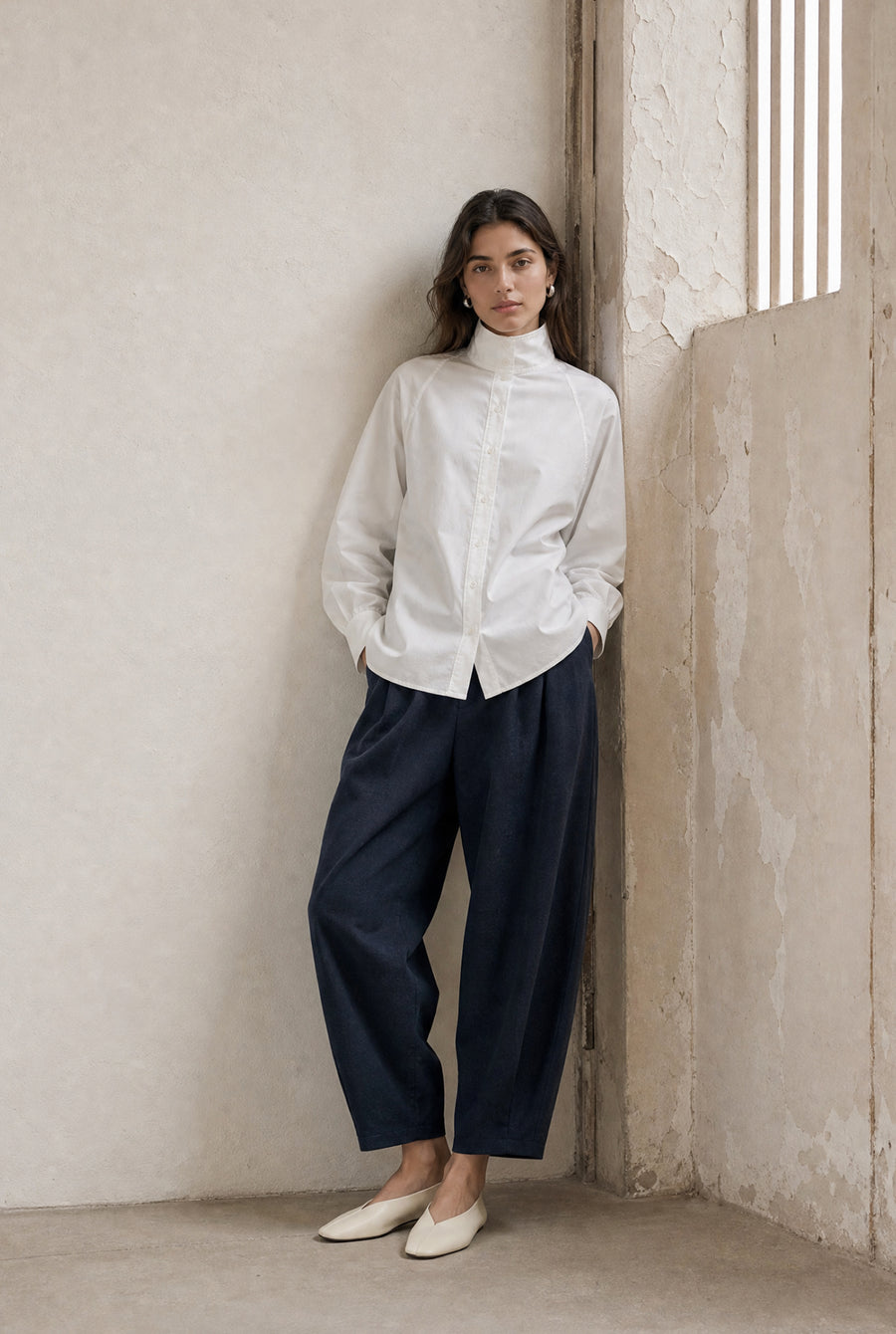 Elodie viscose blend barel pants