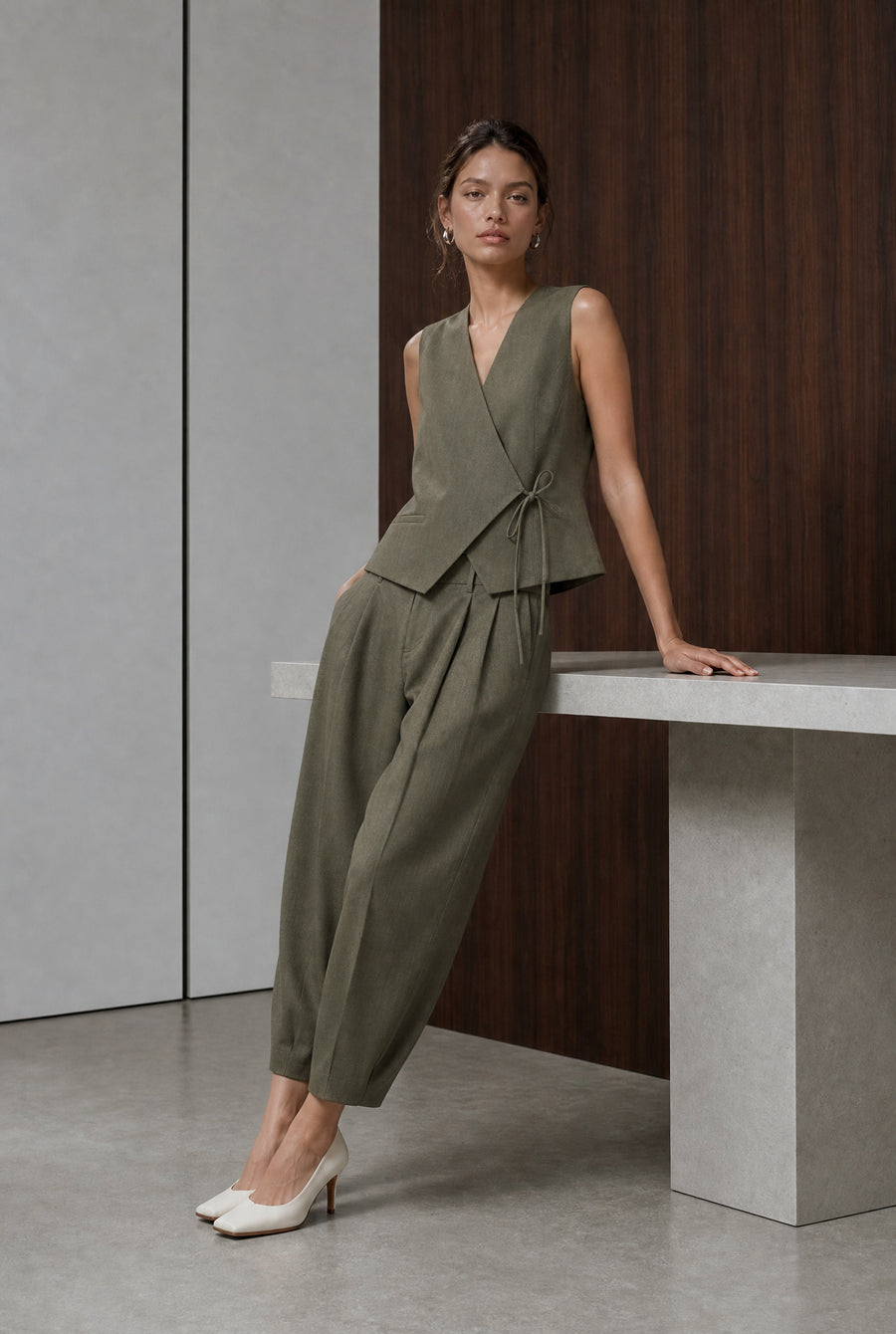 Gilet Nyra en mélange de viscose