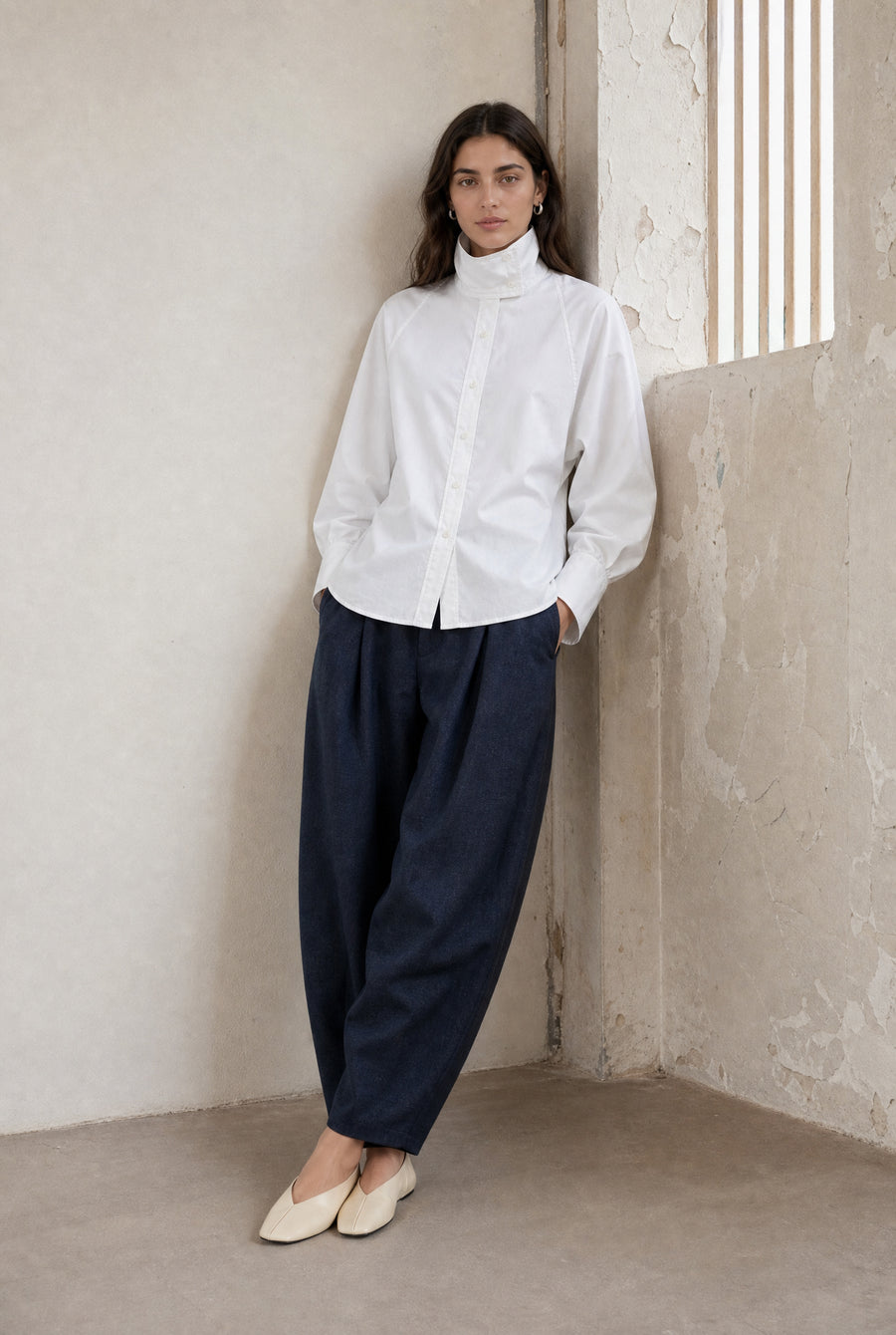 Elodie viscose blend barel pants