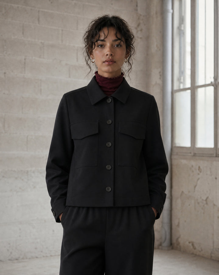 Ermanno jacket technical jersey | Black