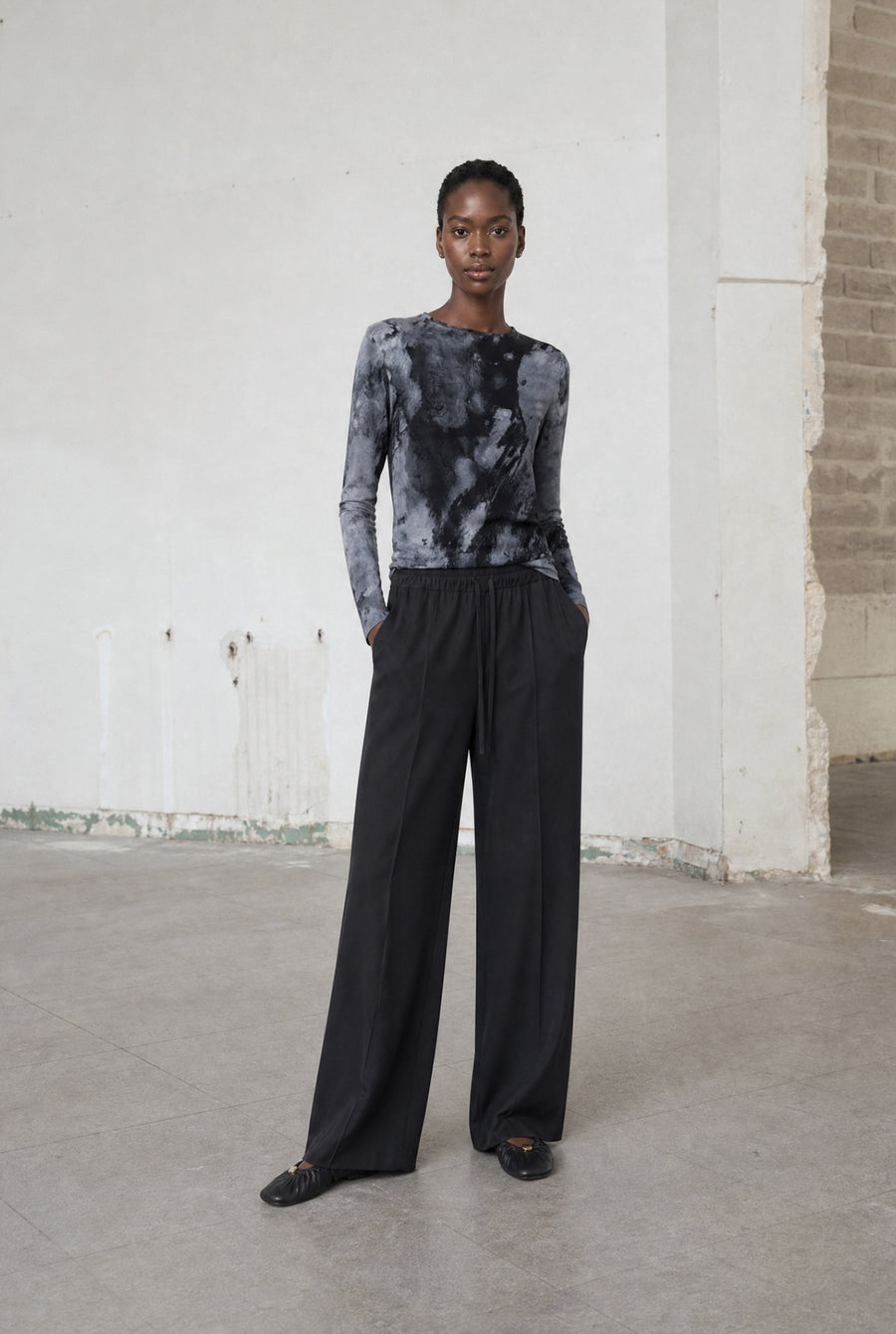 Pantaloni Evo a gamba larga in jersey tecnico