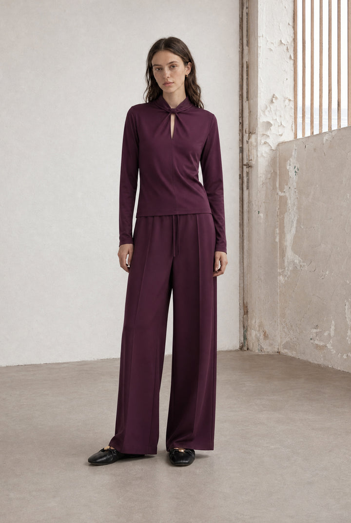 Evo wide-leg technical jersey pants