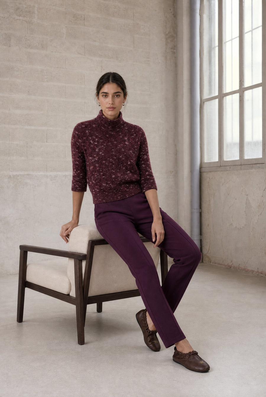 Pantalon Umbretto en jersey technique