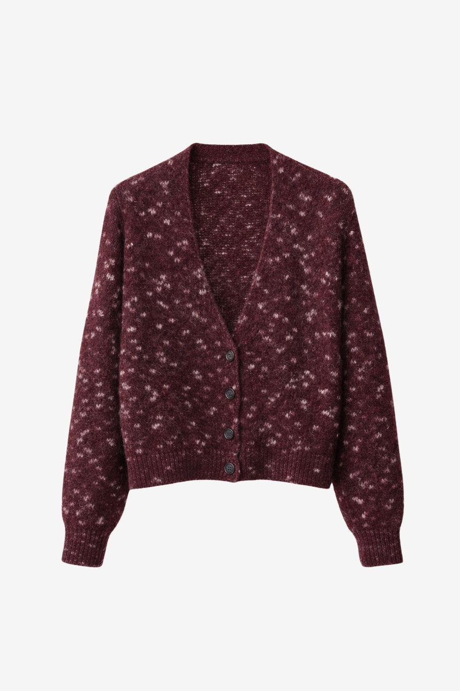 Fancy cardigan 26558 | Bordo