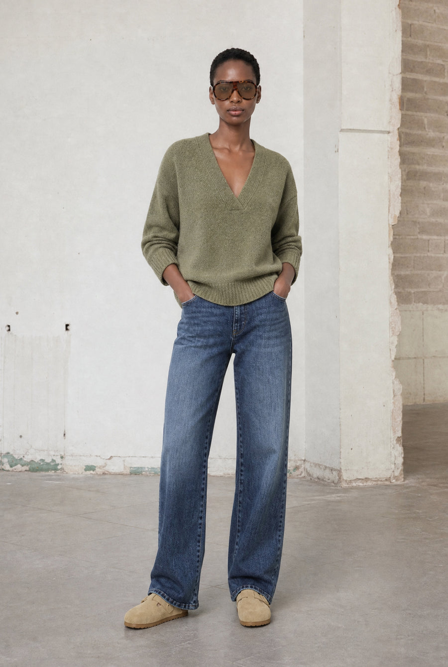 Fly loose yoga jeans