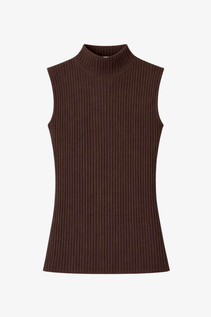 Gaby structure high neck top | Brown