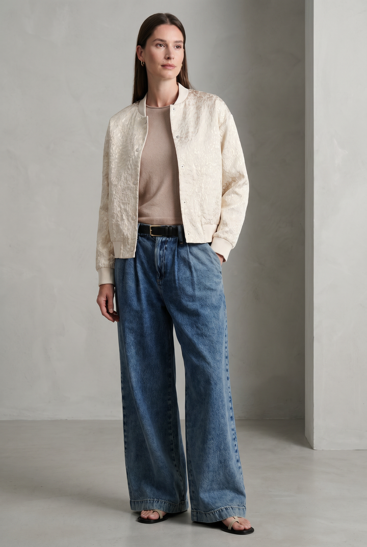 Maki jacquard bomber