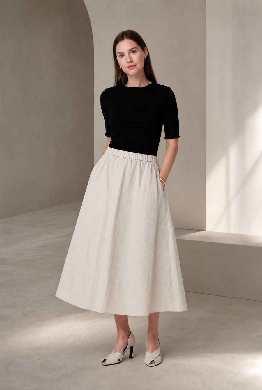 Jordan stretch viscose top