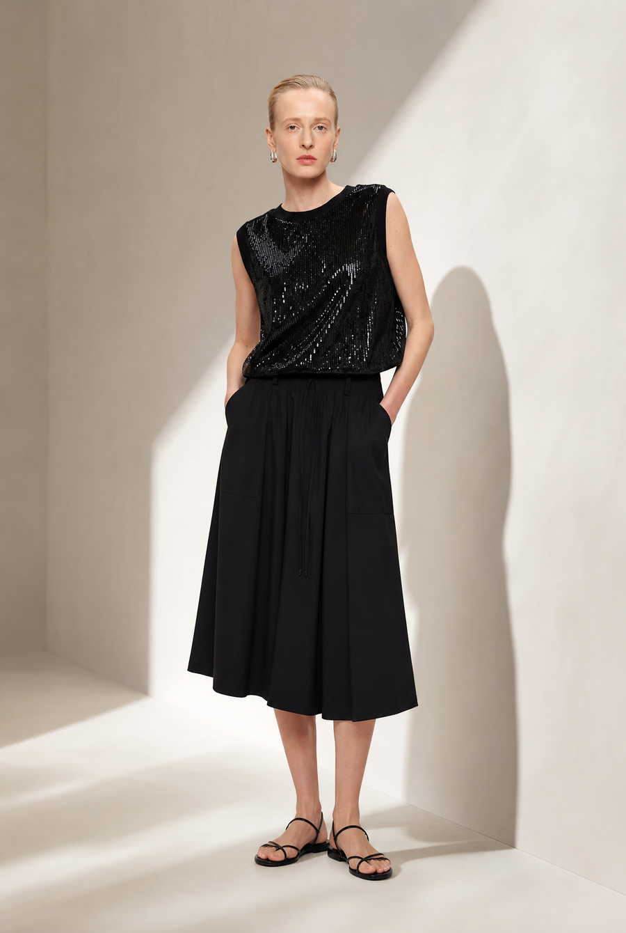 Raffaele skirt technical jersey