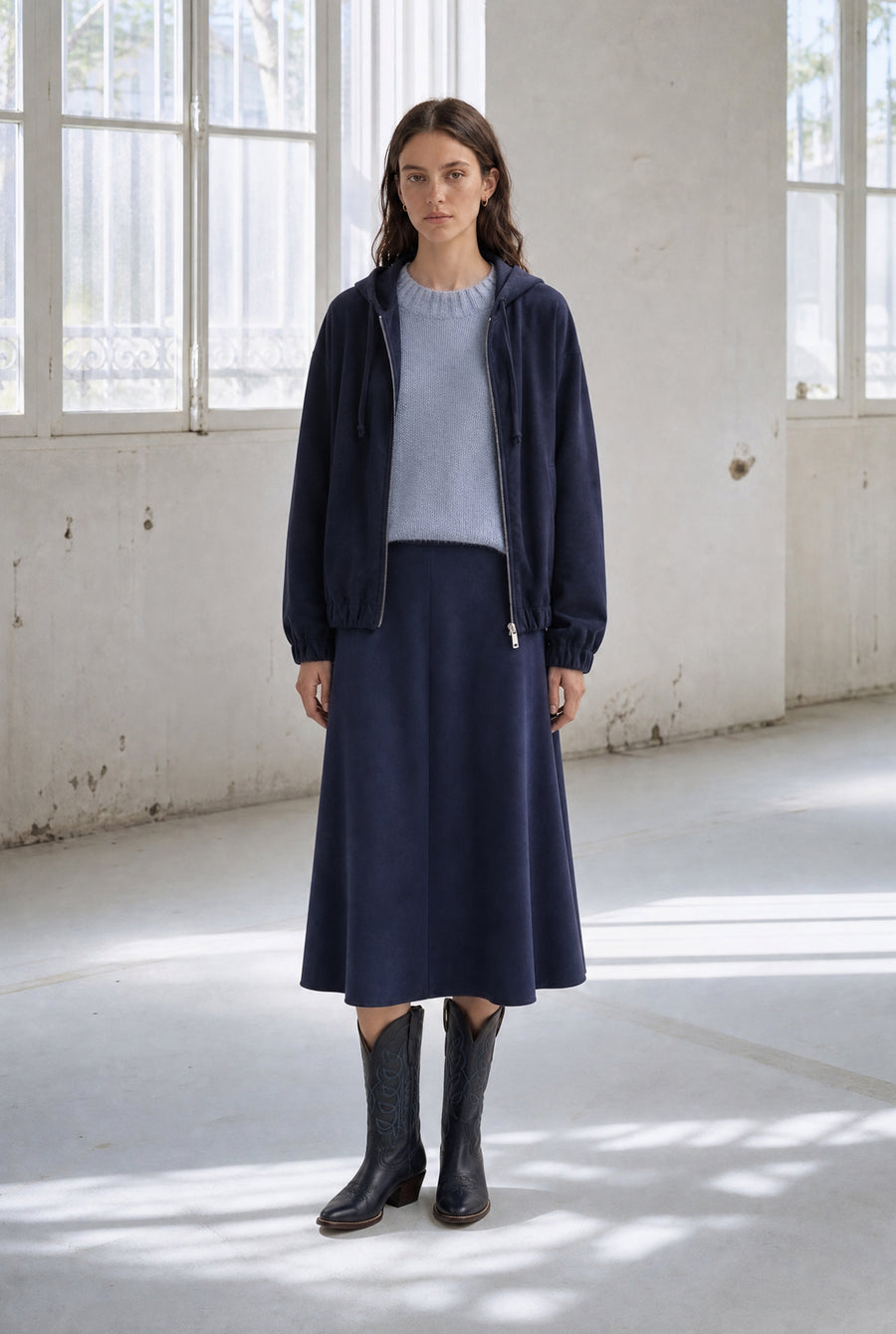 Simba A line jeans skirt